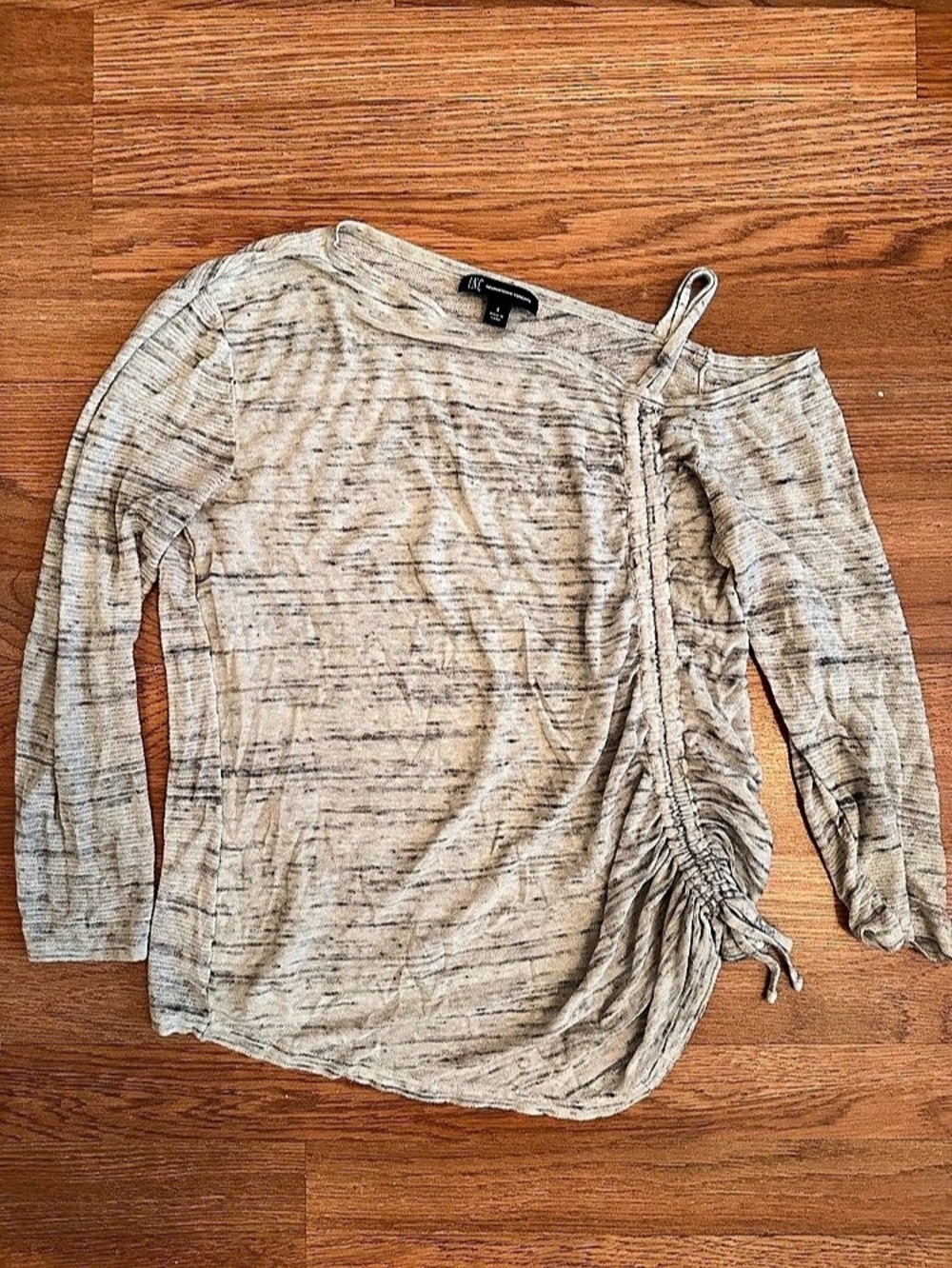 International Concepts Drawstring Tunic in Gray Size Small Like New